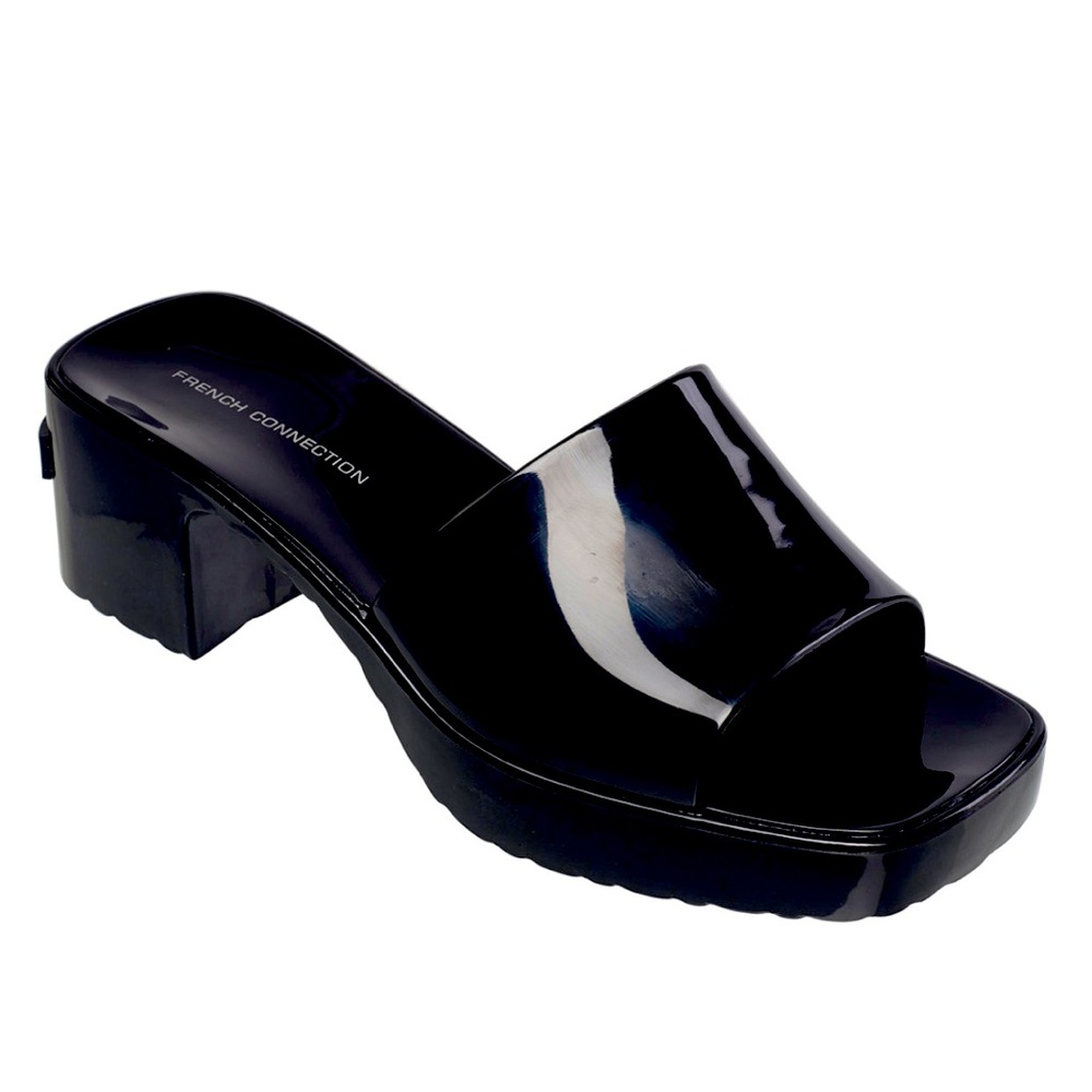 French Connection Women's Almira Slip On Open Toe Heel Sandal size 10